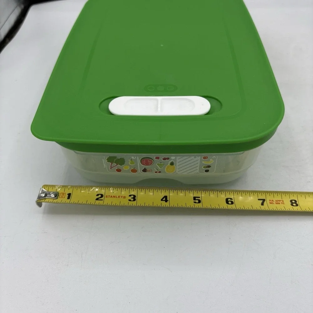 Tupperware Fridgesmart Medium Shallow Food Produce Container 1.8 L 7.5 Cups